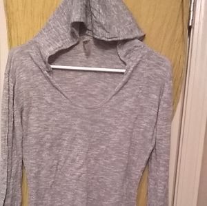 Lola Women's Tan Hooded Long Sleeve Pullover Cardigan Sweater Size Medium